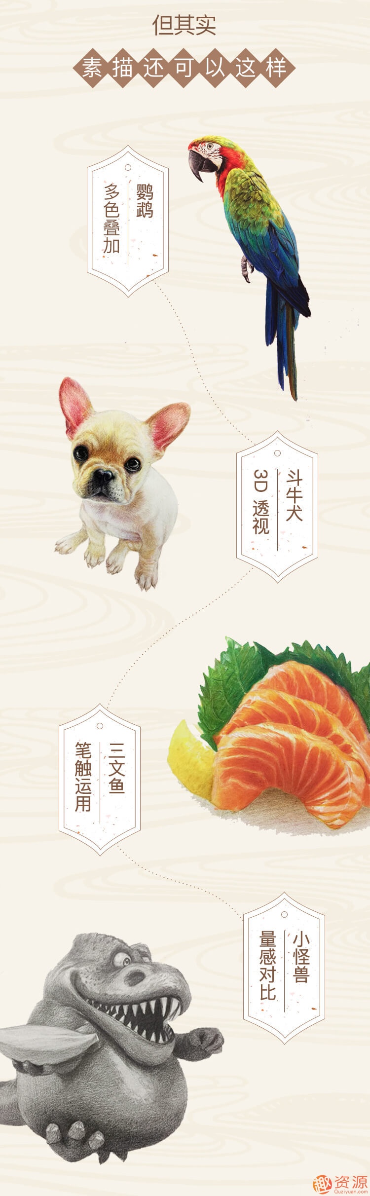 美術素描基礎教學視頻，美術素描教學視頻插圖1