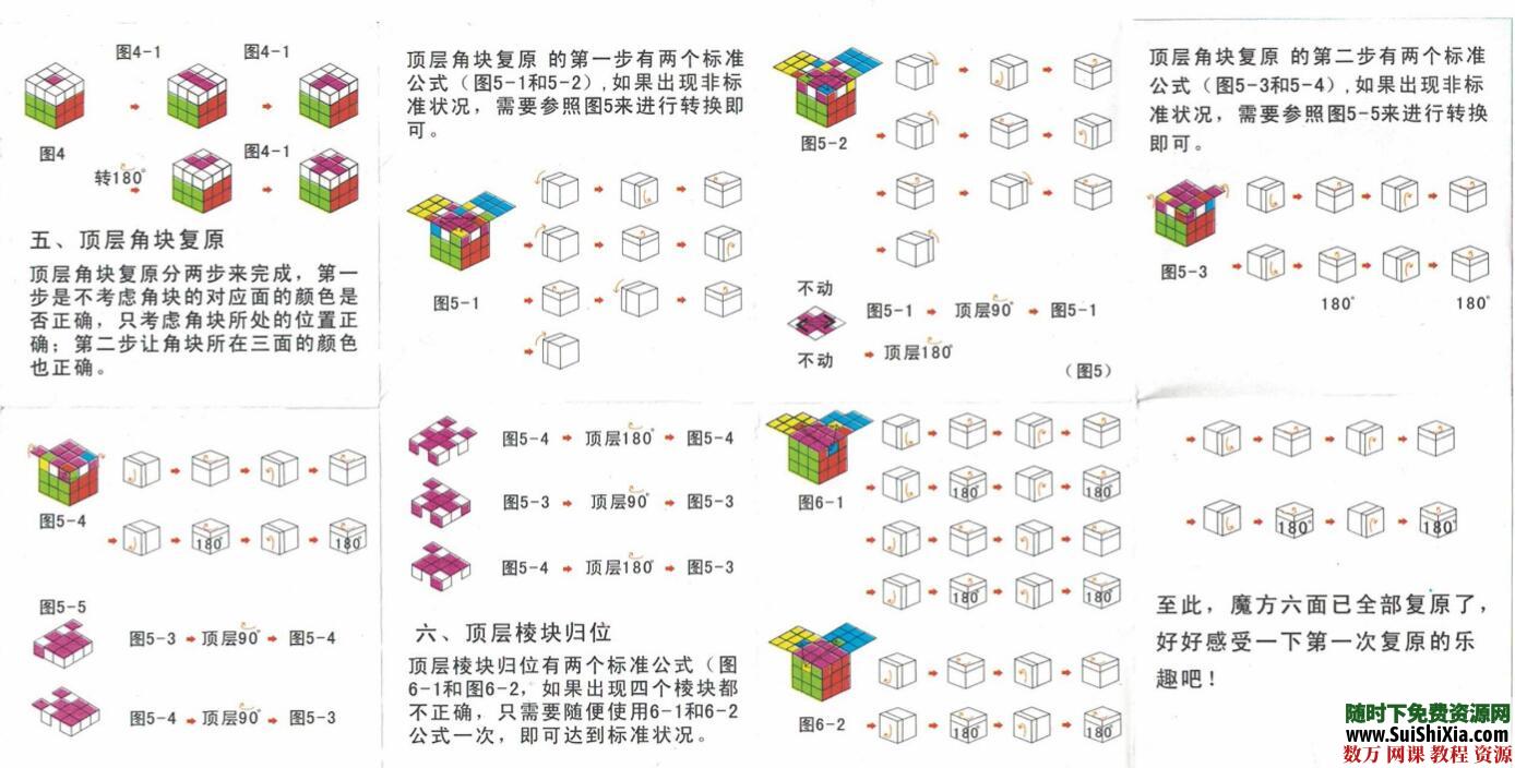 大量三階四階五階六階魔方還原教程資源，以及其他益智競速玩具教程分享_趣資料視頻資源插圖3