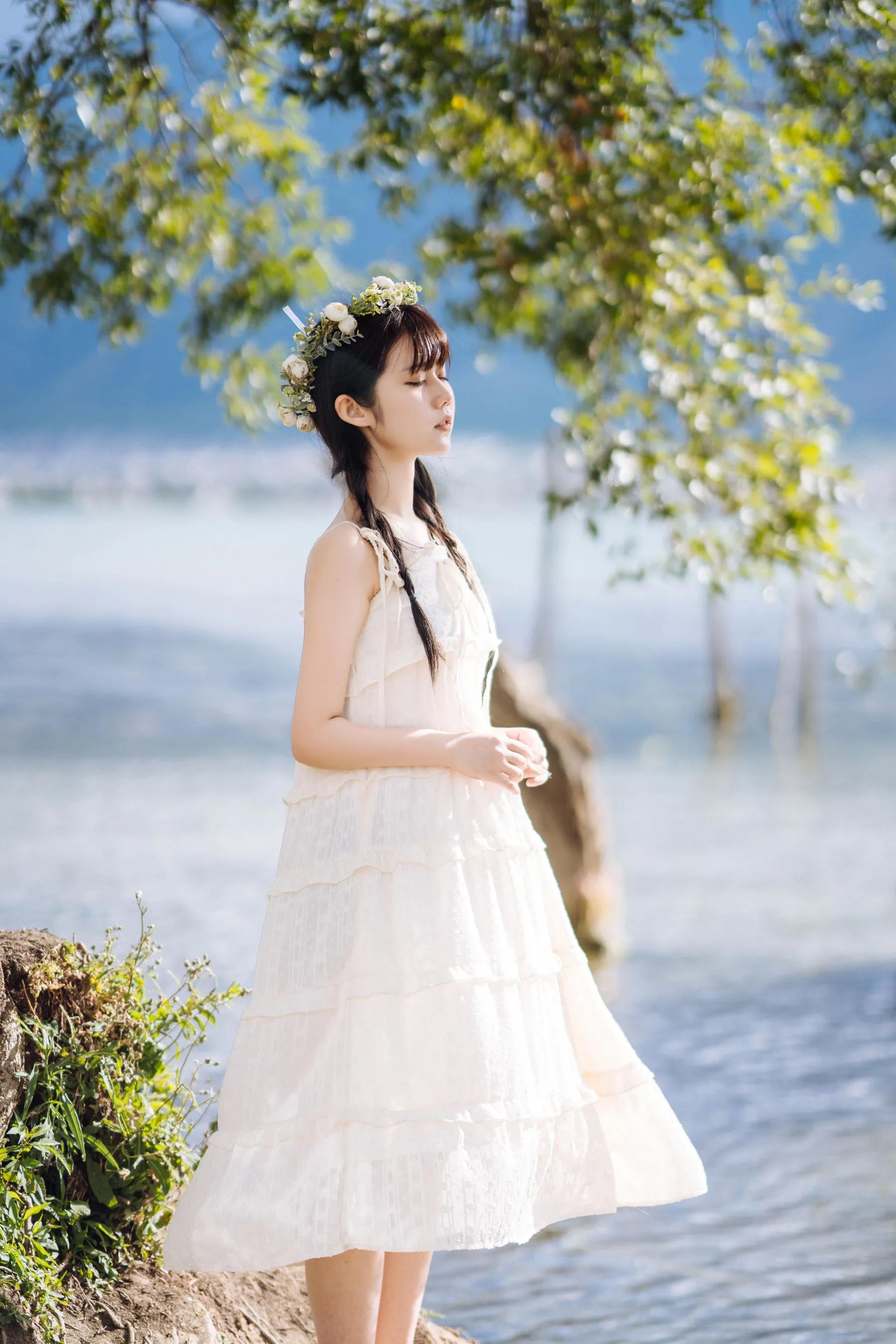 喵糖映畫 海邊姑娘（鏡醬）純色白裙，嚶嚶嚶插圖12