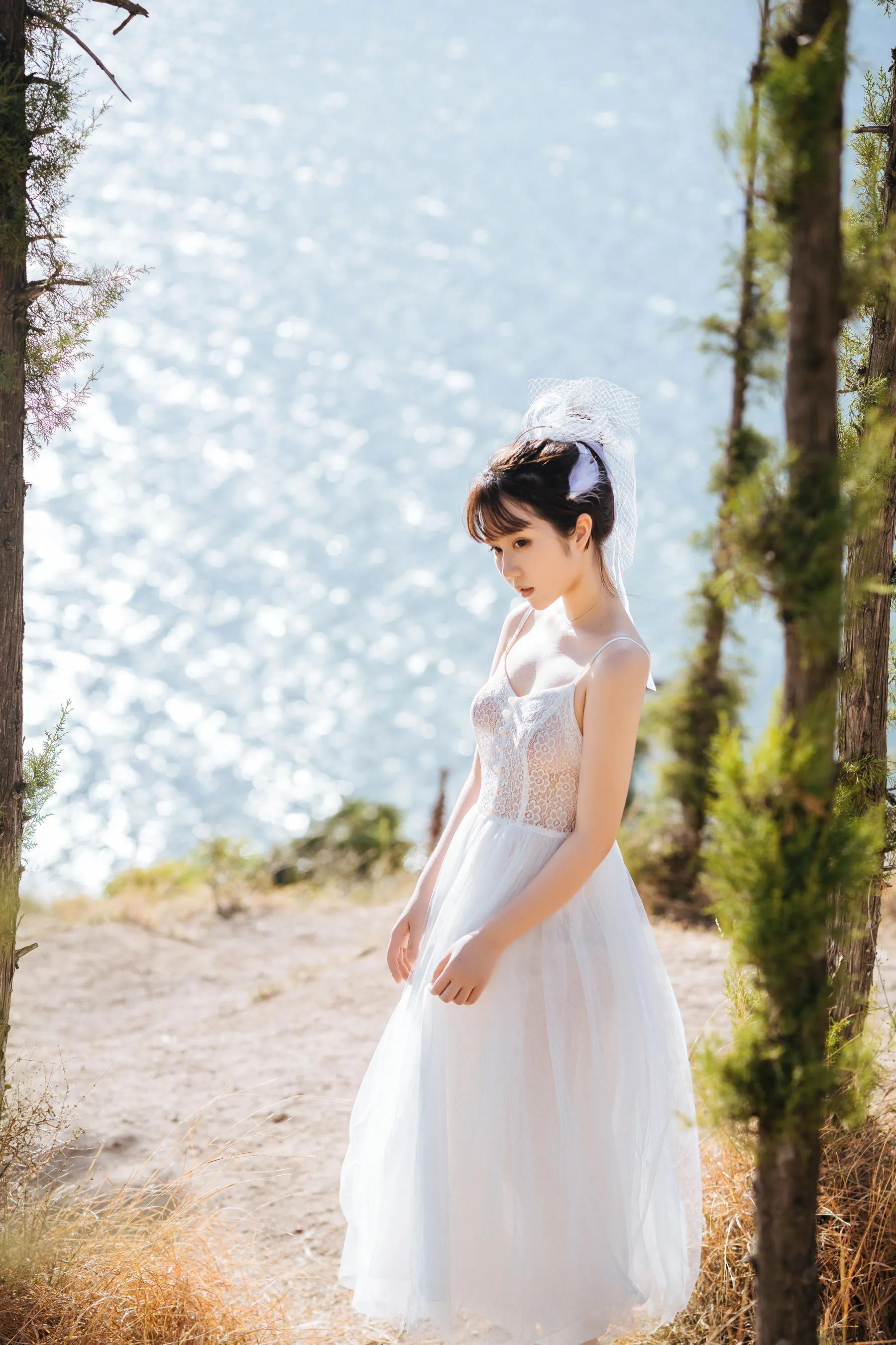 喵糖映畫 海邊姑娘（鏡醬）純色白裙，嚶嚶嚶插圖34
