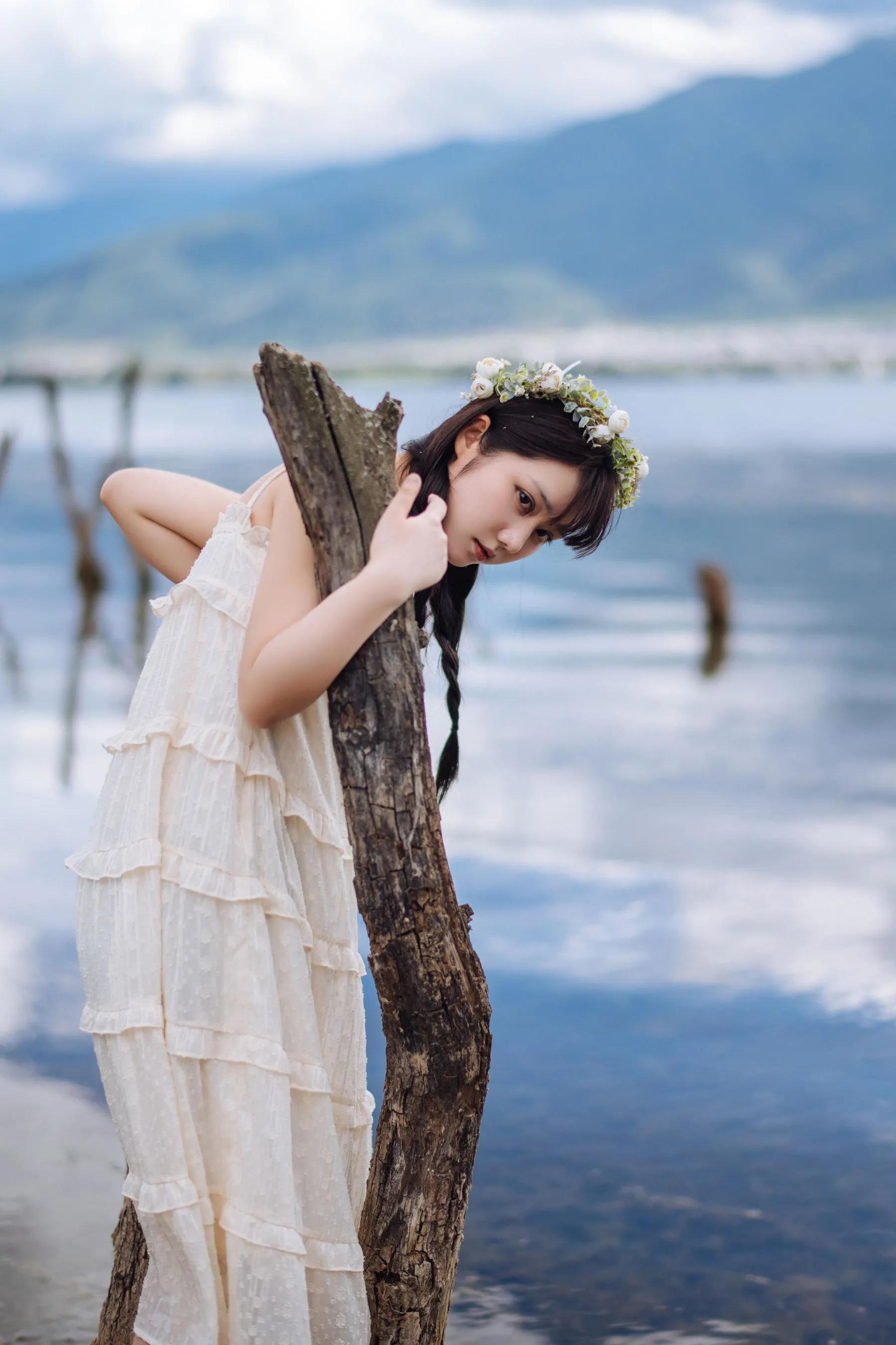 喵糖映畫 海邊姑娘（鏡醬）純色白裙，嚶嚶嚶插圖7