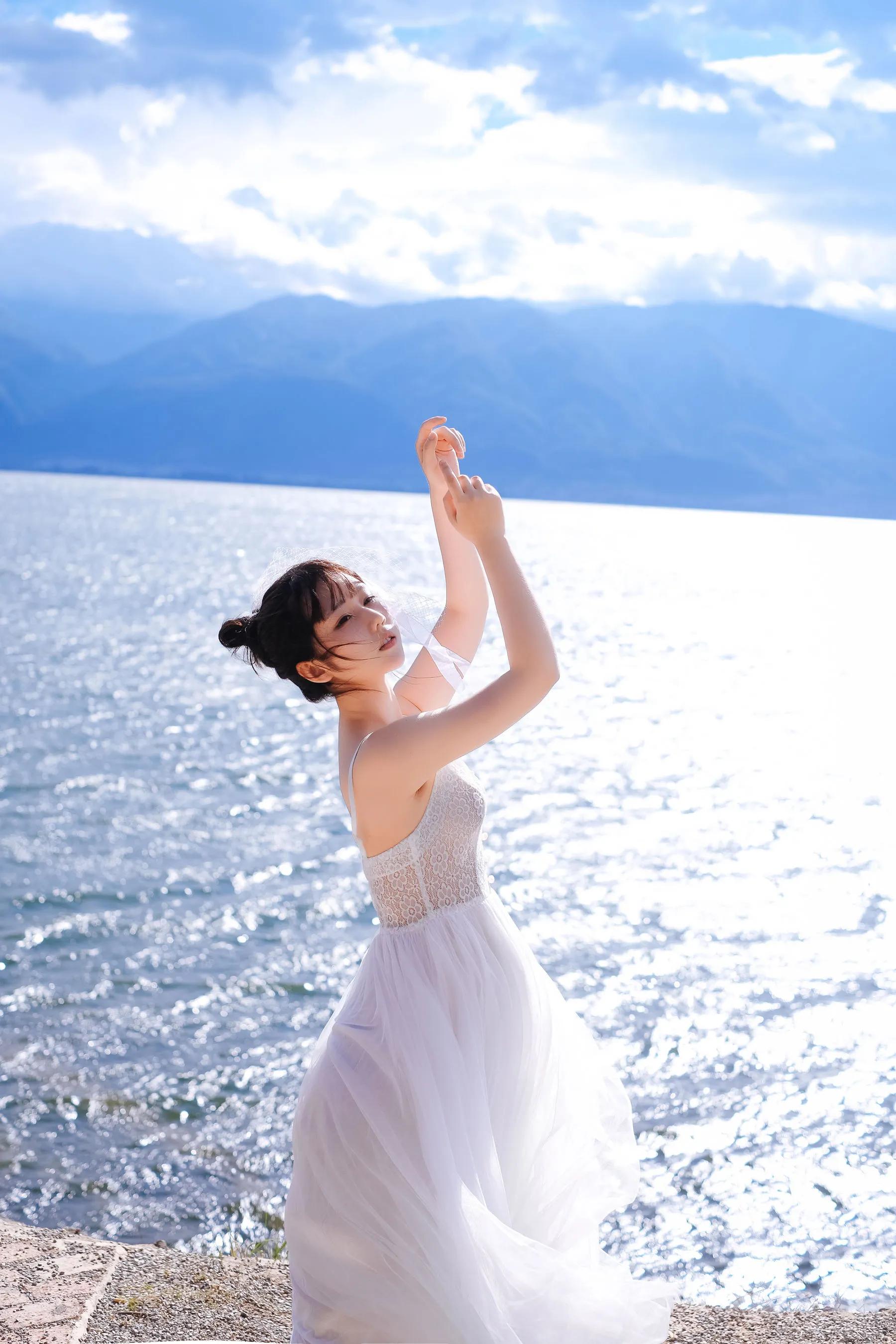 喵糖映畫 海邊姑娘（鏡醬）純色白裙，嚶嚶嚶插圖22