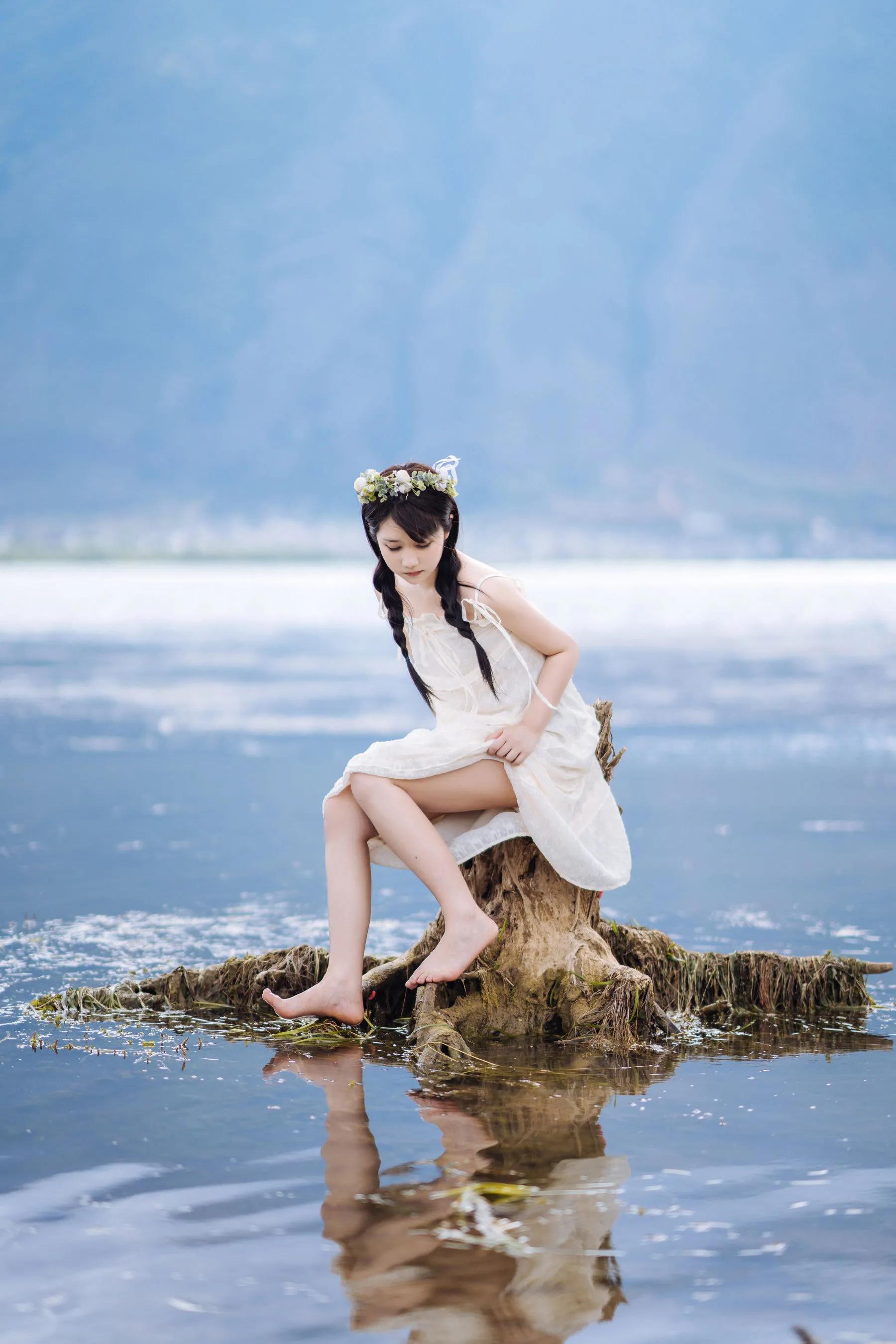 喵糖映畫 海邊姑娘（鏡醬）純色白裙，嚶嚶嚶插圖14
