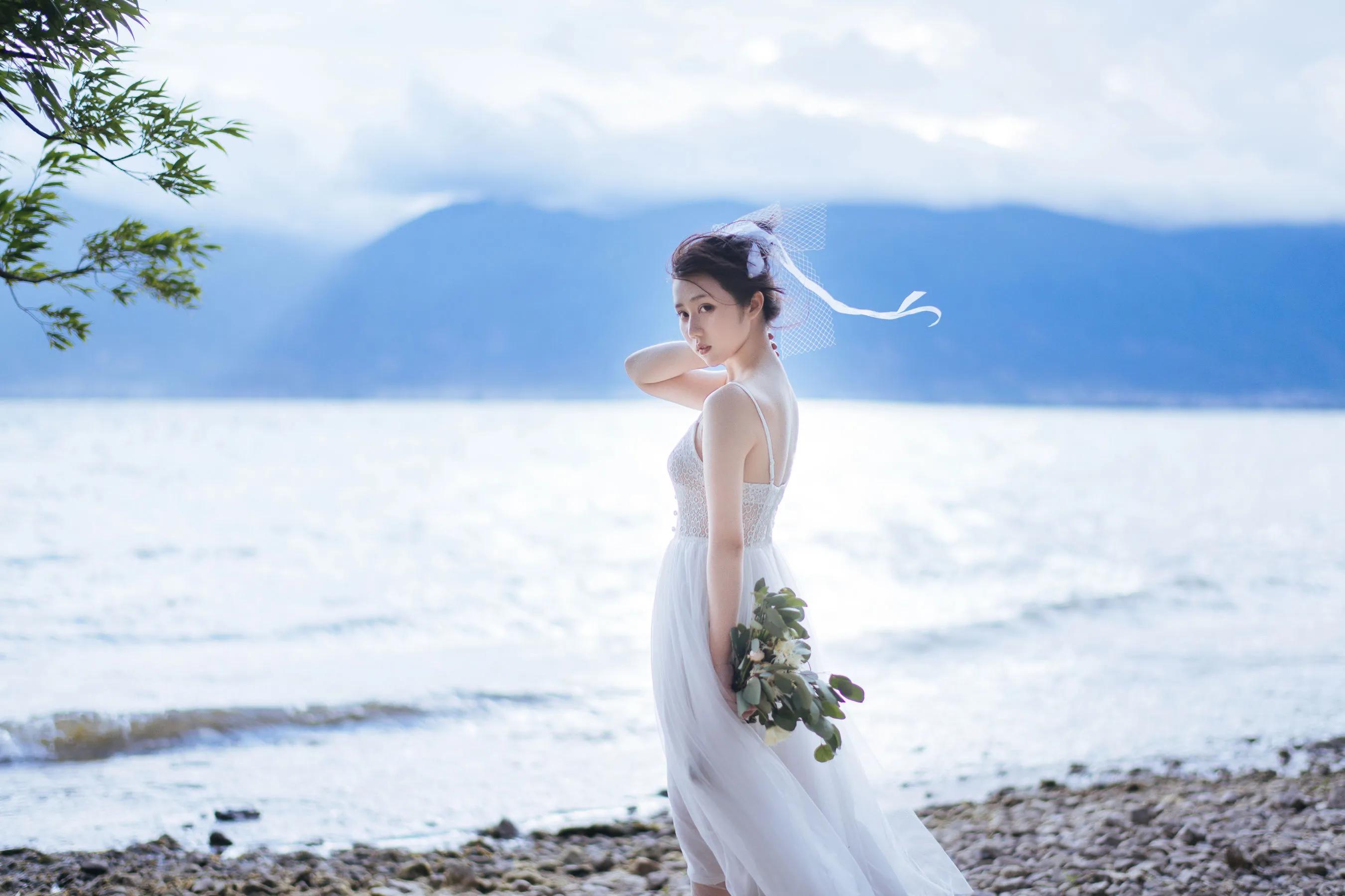 喵糖映畫 海邊姑娘（鏡醬）純色白裙，嚶嚶嚶插圖23