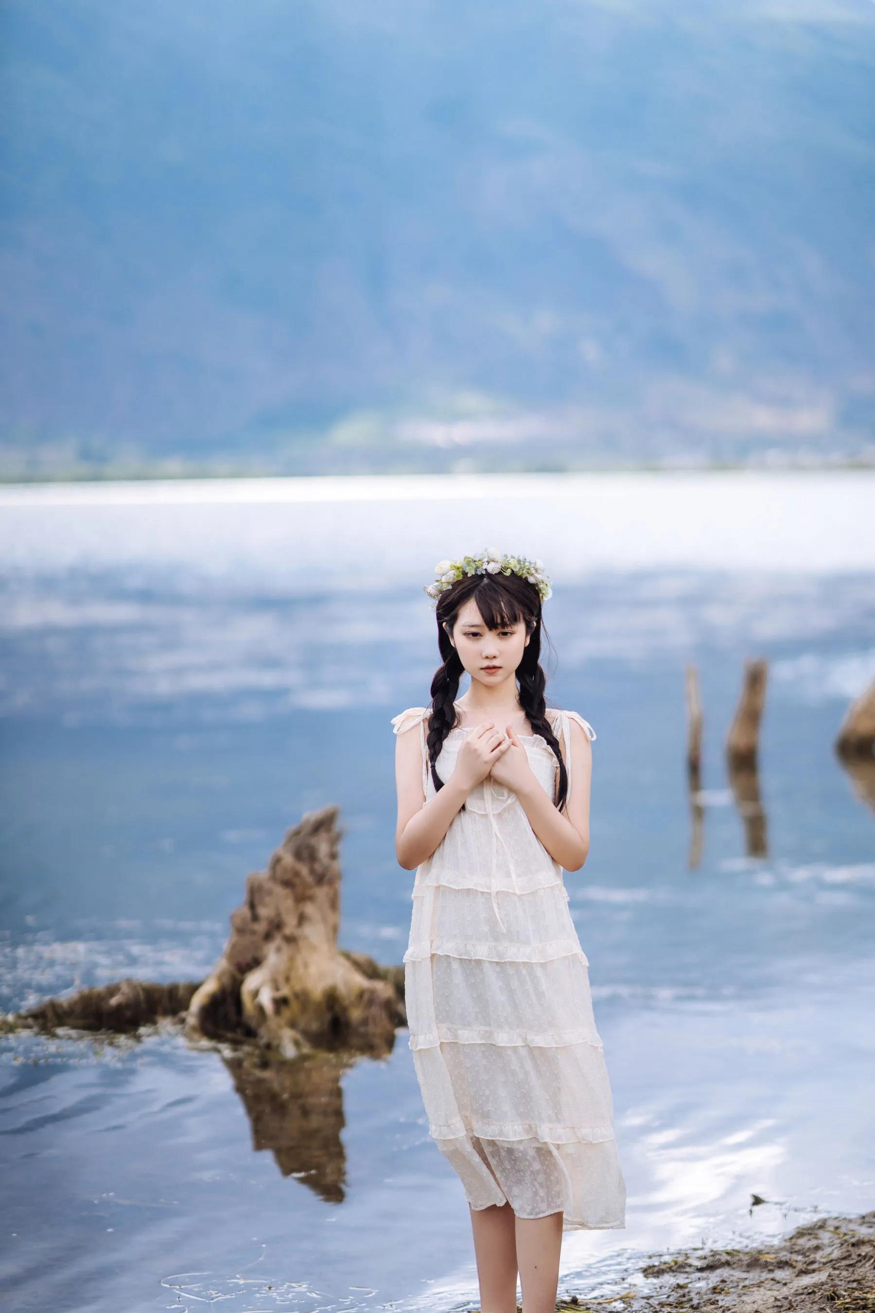 喵糖映畫 海邊姑娘（鏡醬）純色白裙，嚶嚶嚶插圖18