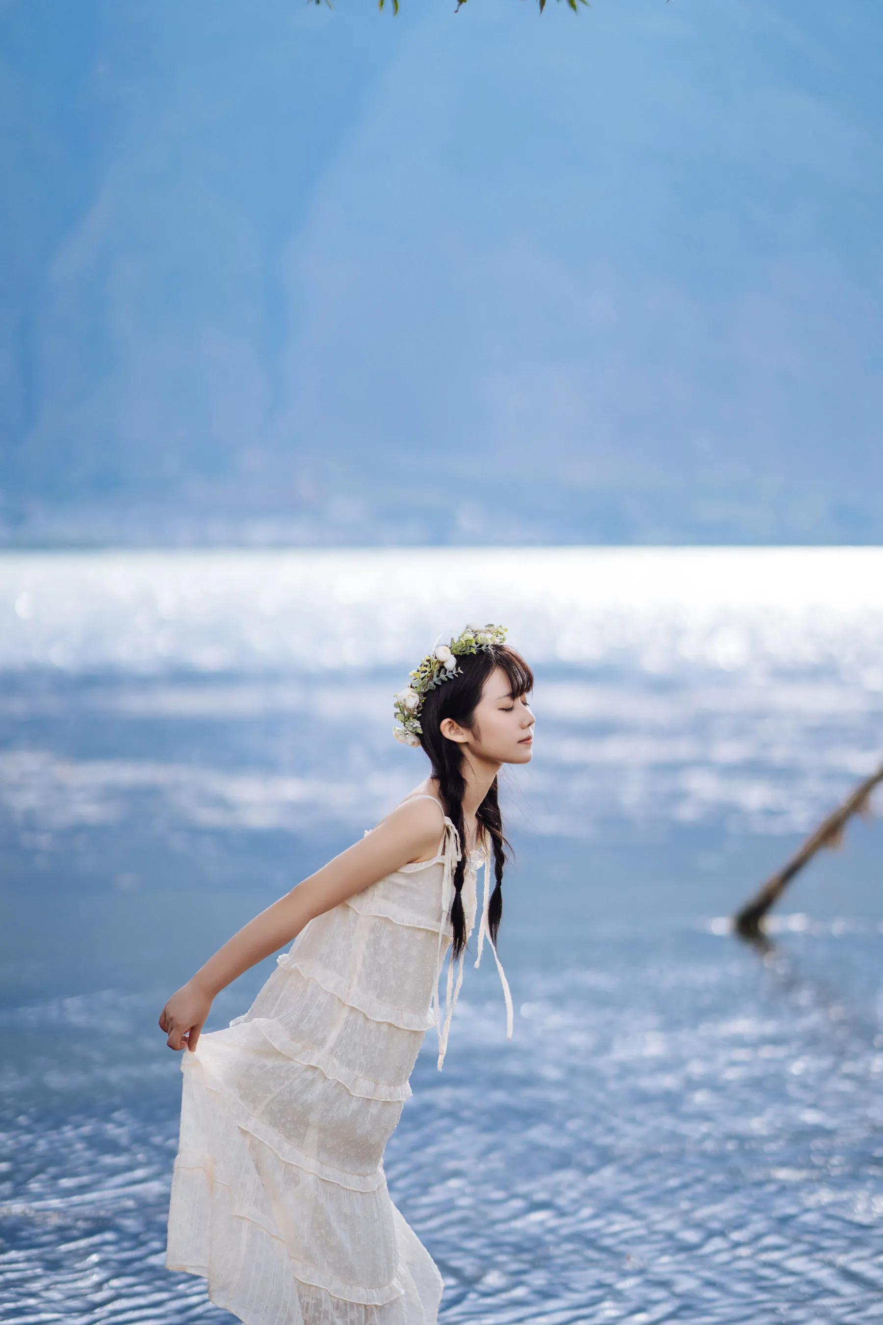 喵糖映畫 海邊姑娘（鏡醬）純色白裙，嚶嚶嚶插圖11