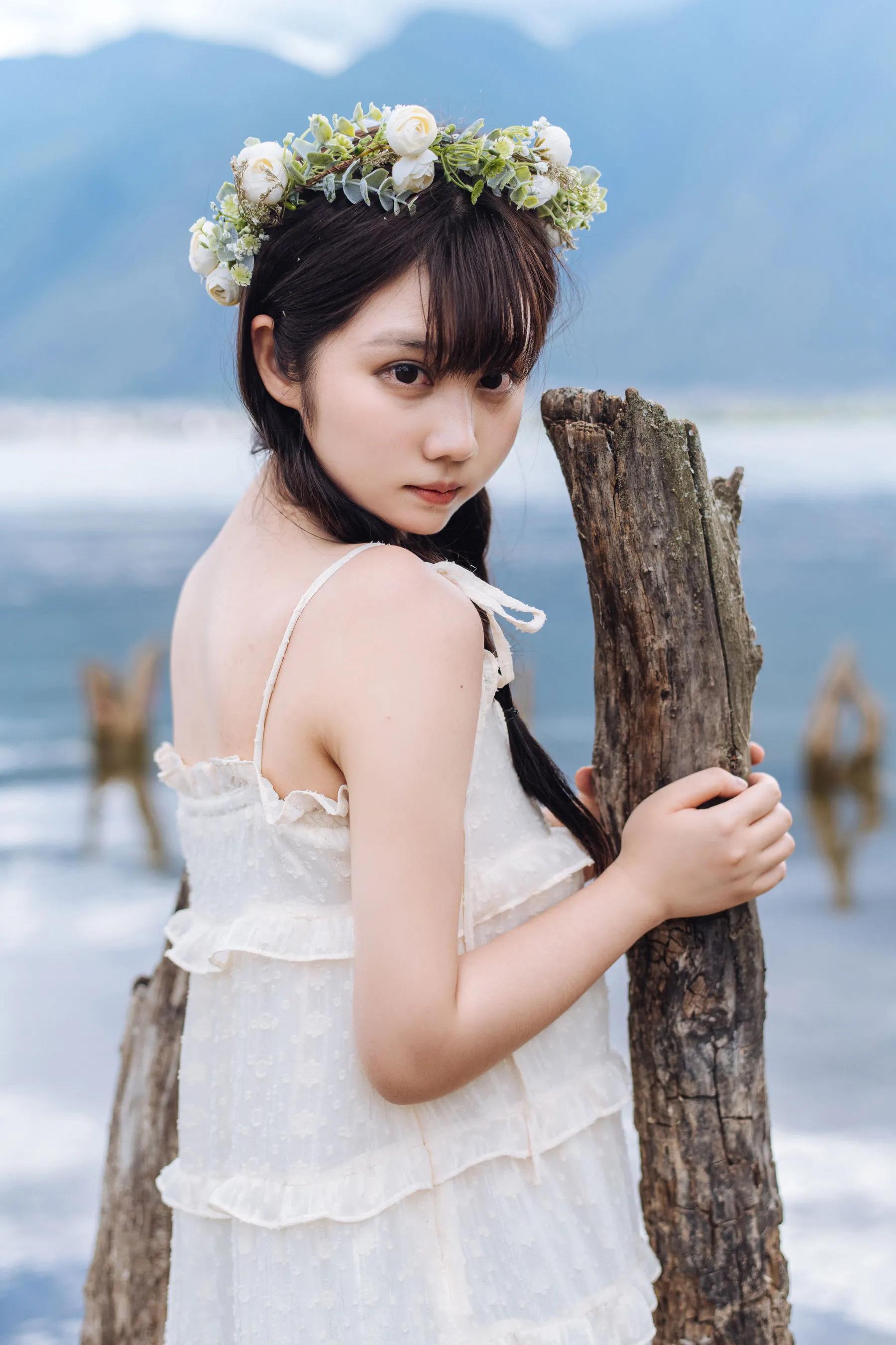 喵糖映畫 海邊姑娘（鏡醬）純色白裙，嚶嚶嚶插圖2