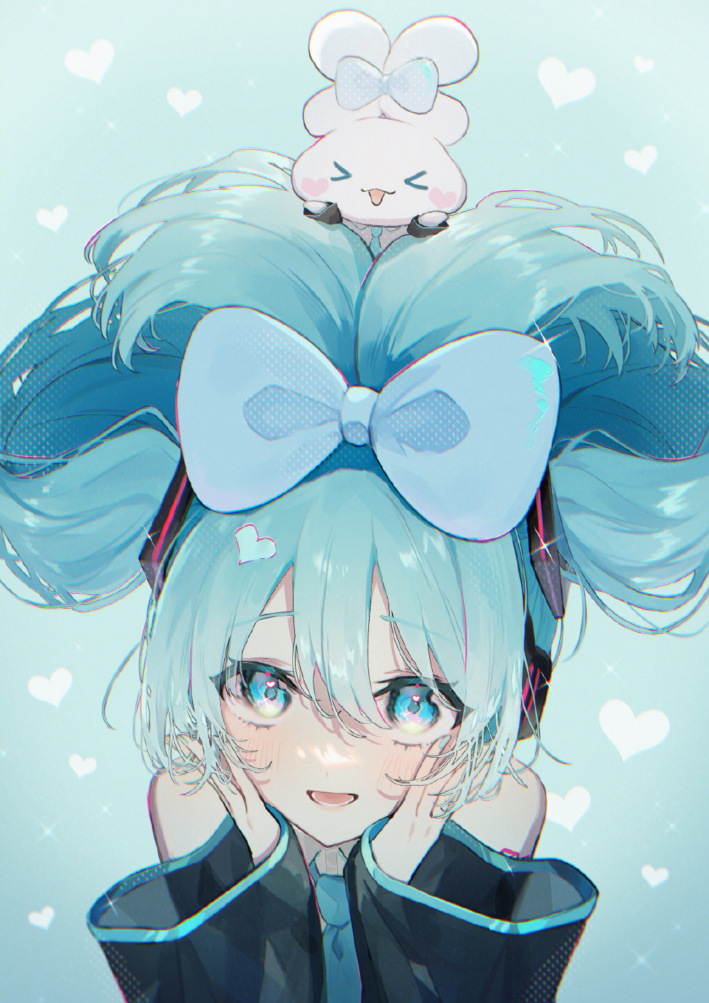 萌萌的玉桂狗初音未來組合登場，雙倍的萌萌氣息超治愈插圖10