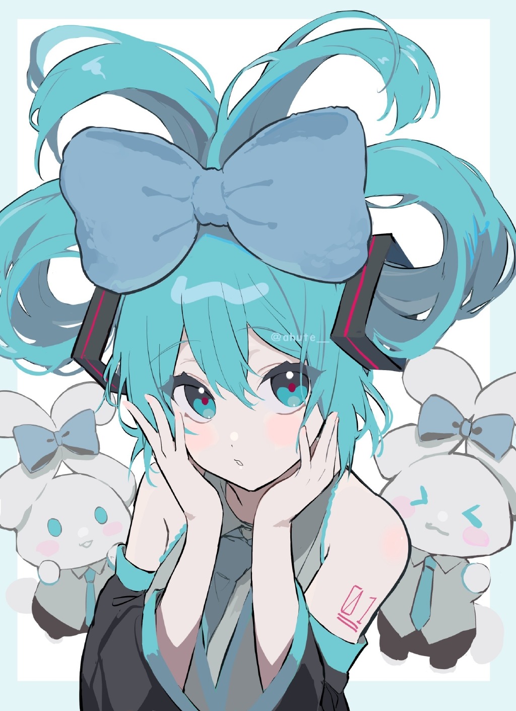 萌萌的玉桂狗初音未來組合登場，雙倍的萌萌氣息超治愈插圖16