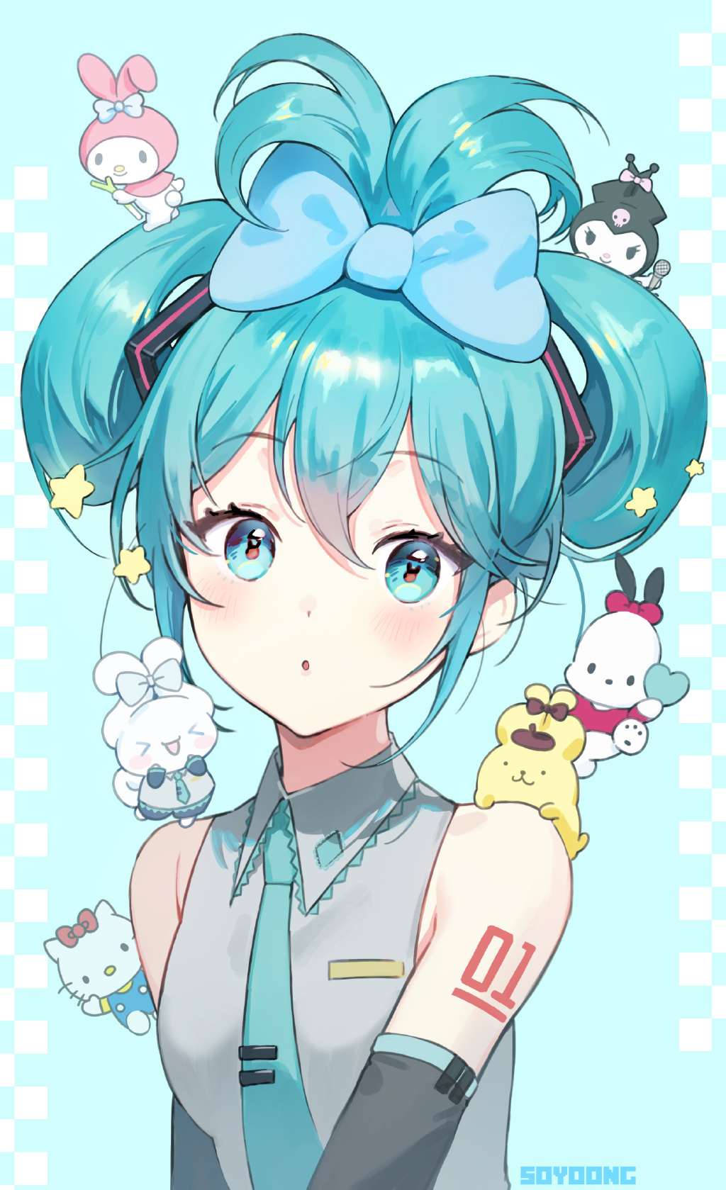 萌萌的玉桂狗初音未來組合登場，雙倍的萌萌氣息超治愈插圖19