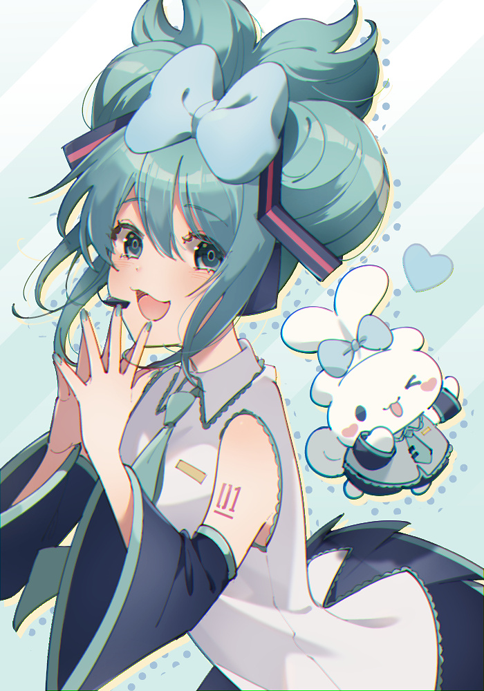 萌萌的玉桂狗初音未來組合登場，雙倍的萌萌氣息超治愈插圖4