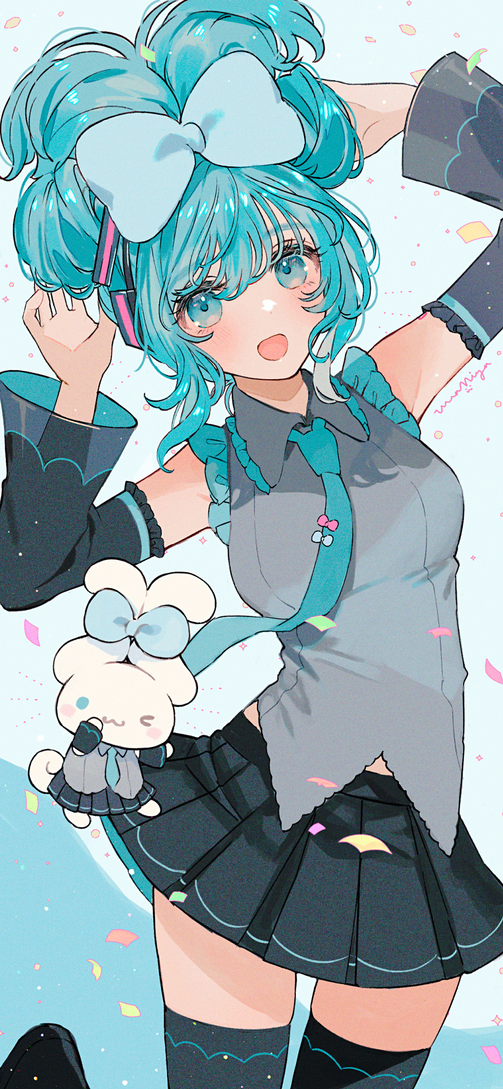 萌萌的玉桂狗初音未來組合登場，雙倍的萌萌氣息超治愈插圖18