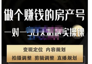 劉廣標?同城房產號線上陪跑課，拍攝、剪輯、文案、直播，做有價值房產號插圖