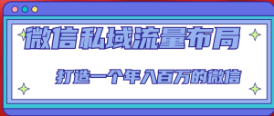 微信私域流量布局課程，打造年入百萬的微信【7節視頻課】百度網盤插圖