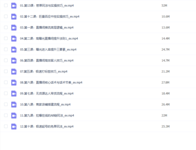 二占說直播?直播帶貨主播運營課程，主播運營二合一實操課百度網盤插圖