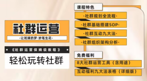 【社群運營】保姆式教程：九大互動法，八款社群運營工具玩轉社群百度網盤插圖