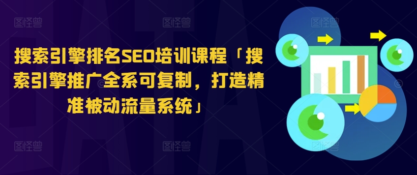 搜索引擎排名SEO培訓課程「搜索引擎推廣全系可復制，打造精準被動流量系統」插圖