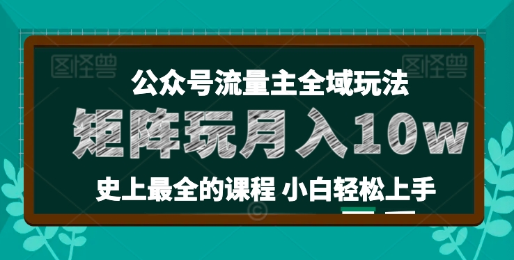 麥子甜公眾號流量主全新玩法，核心36講小白也能做矩陣，月入10w+插圖