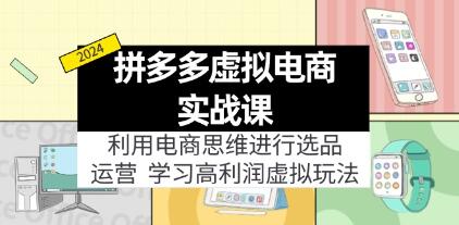 《拼多多虛擬電商實戰課》選品+運營，高利潤虛擬玩法插圖