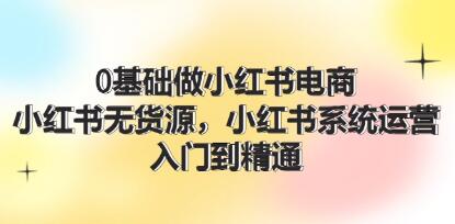 《0基礎做小紅書電商》小紅書無貨源系統運營，入門到精通插圖