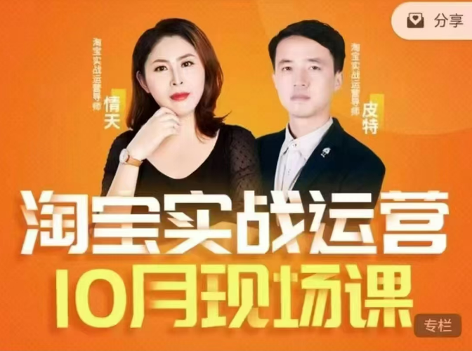2024年10月份淘寶全套運營現場課程，淘系電商運營必學插圖